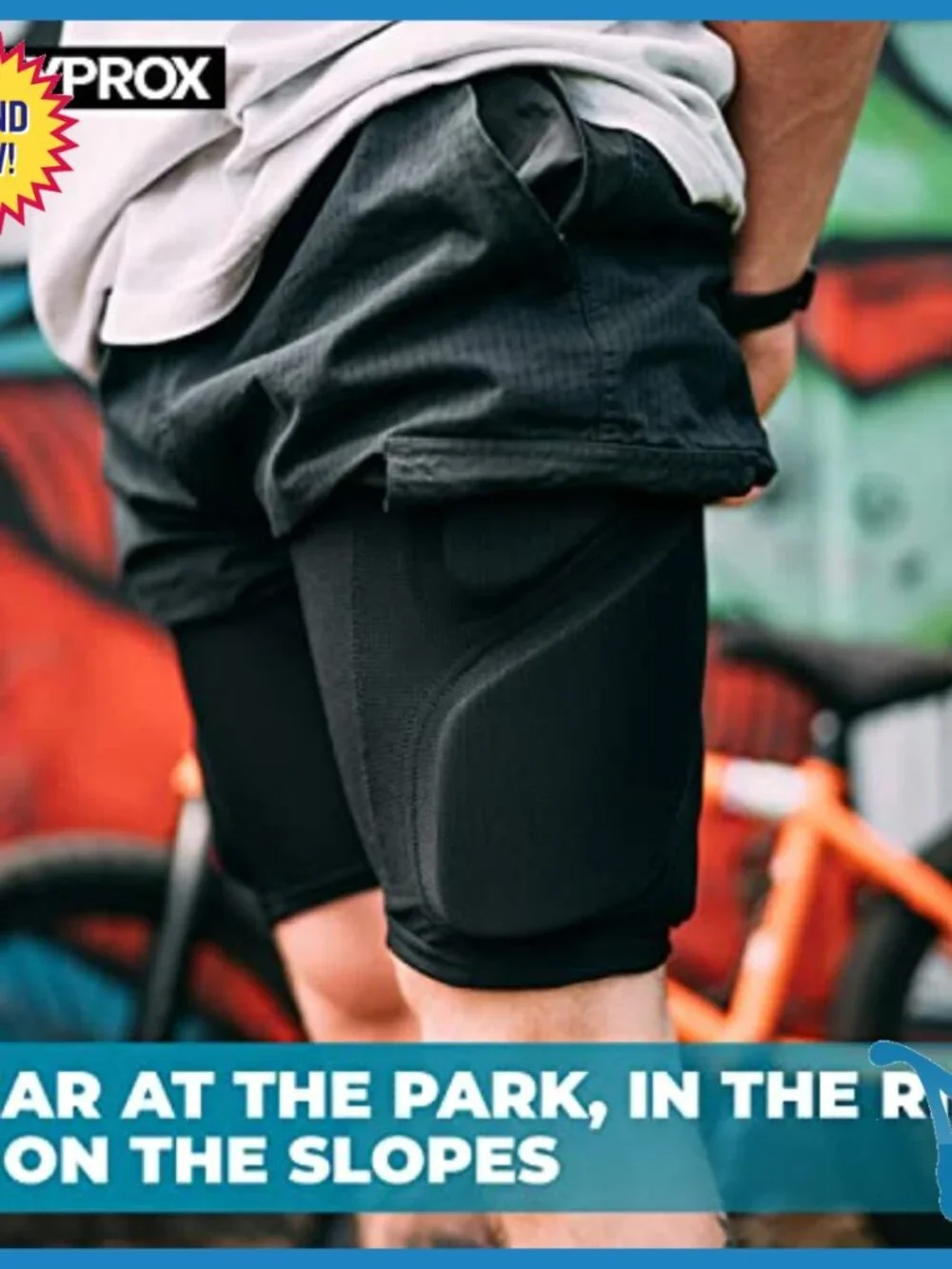 Protective Padded Shorts for Snowboarding Skateboarding Skiing Hip Butt